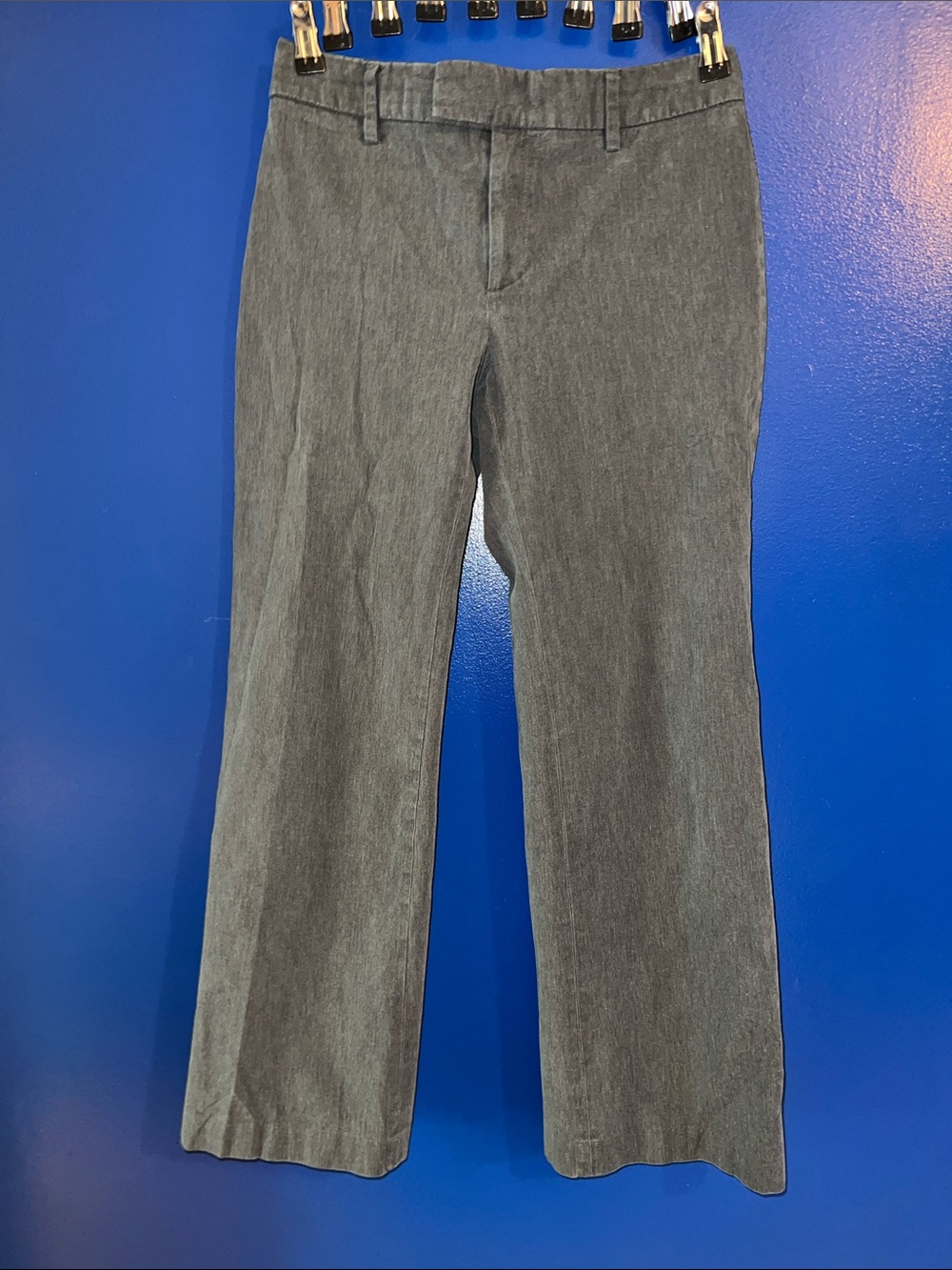 Women’s Banana Republic Slate Gray Straight-Leg Dress Pants